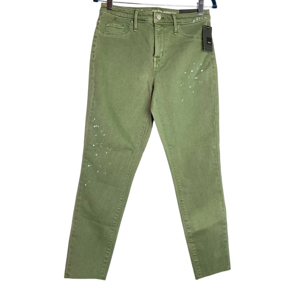 Mossimo | Green Jeans High Rise Jeggings Crop Jeans Stretch 6
